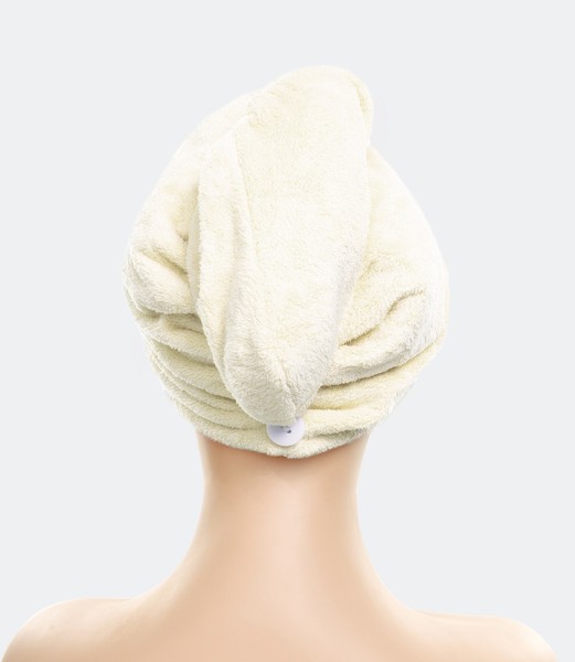 Turban 65 x 25 Ręcznik Mikrofibra Aki Krem