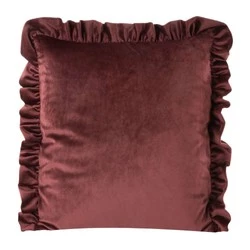 Poszewka 45 x 45 Eurofirany VELVET 25/N Czerwony