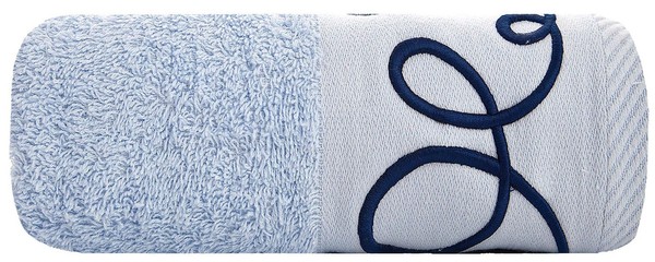 Ręcznik 50 x 90 Euro Kol. Ring 17 - 500 g/m2 Błękitny