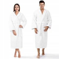 Szlafrok Hotelowy Bawełna Frotte Unisex L/XL Biały