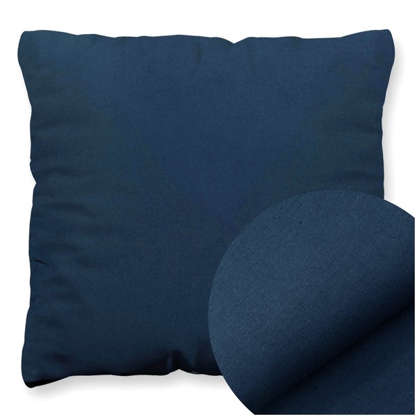 Poszewka Bawełna 45 x 45 Jednolita Ola Granat Navy