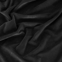 Obrus 140 x 180 Dekoracyjny Velvet Soft Czarny