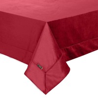 Obrus 145 x 260 Dekoracyjny Velvet Bordo