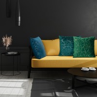 Poszewka 45 x 45 Eurofirany Velvet BLINK17 Ciemna Mięta