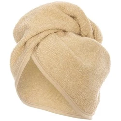 Turban 65 x 23 Ręcznik Frotte Bawełna Beżowy