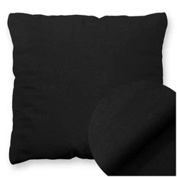 Poszewka Bawełna 45 x 45 Jednolita Ola Czarna Black