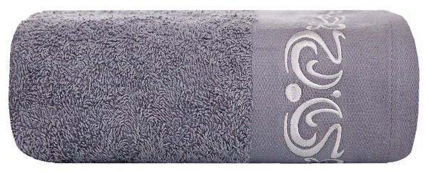 Ręcznik 50 x 90 Euro Kol. Lidia 03 - 500 g/m2 Szary
