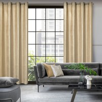 Zasłona 140 x 250 Dekoracyjna Velvet Marsala Beż