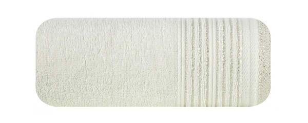 Ręcznik 50 x 90 Euro Kol. Ellen 04 - 500 g/m2 Krem + Srebrny