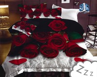 Pościel 160 x 200 3cz Mikrowłókno HXDD-782 Róże